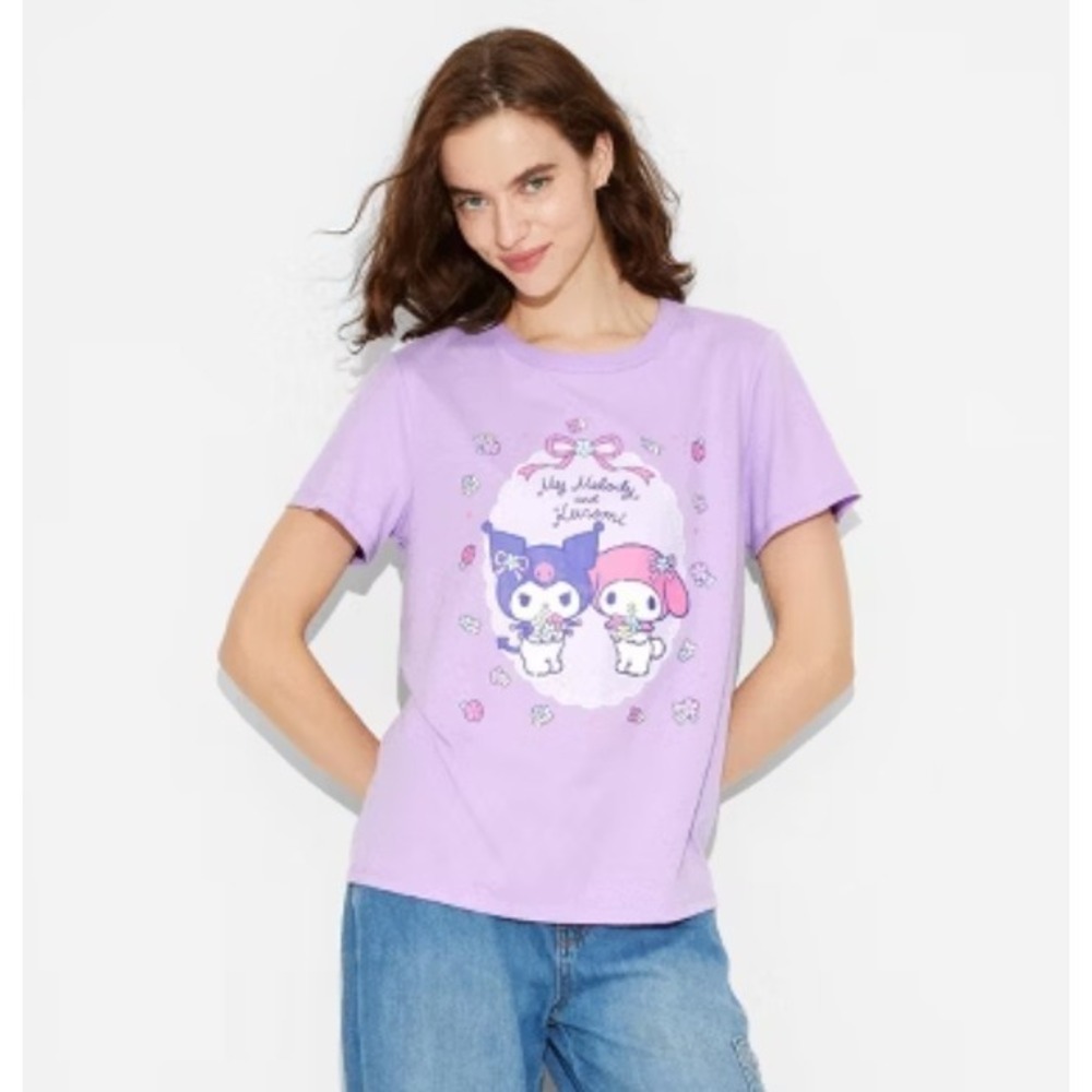 Sanrio My‎ Melody Kuromi T-Shirt, Medium
